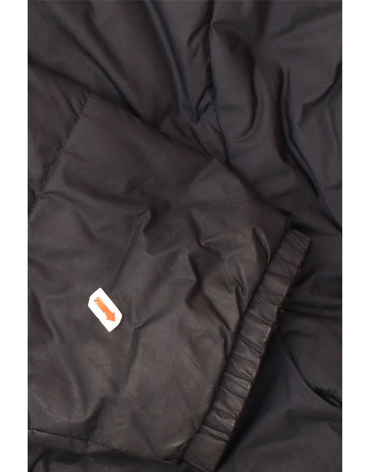 ADIDAS Mens Padded Jacket UK 40 Large Black Polyester