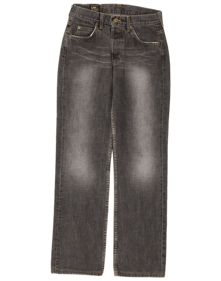 Lee Womens Straight Jeans W29 L32 Grey Cotton