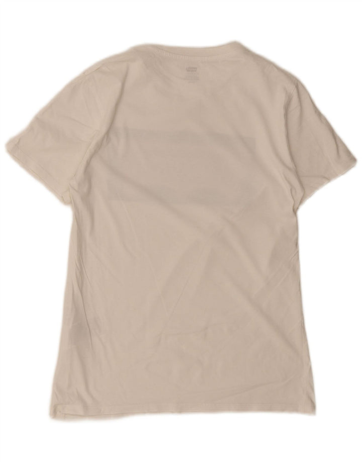 Levi's Mens Graphic T-Shirt Top Small White Cotton