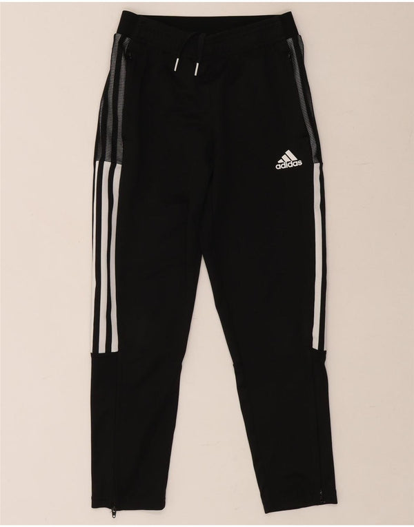 ADIDAS Boys Aeroready Tracksuit Trousers 9-10 Years  Black Polyester