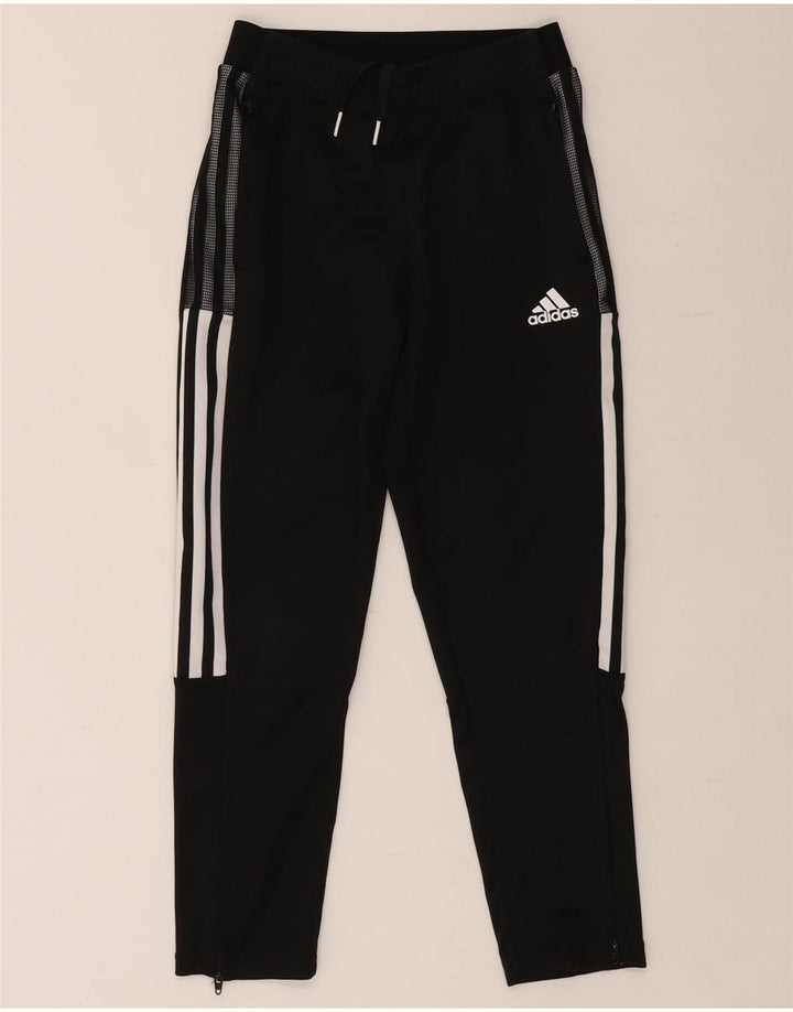 ADIDAS Boys Aeroready Tracksuit Trousers 9-10 Years  Black Polyester