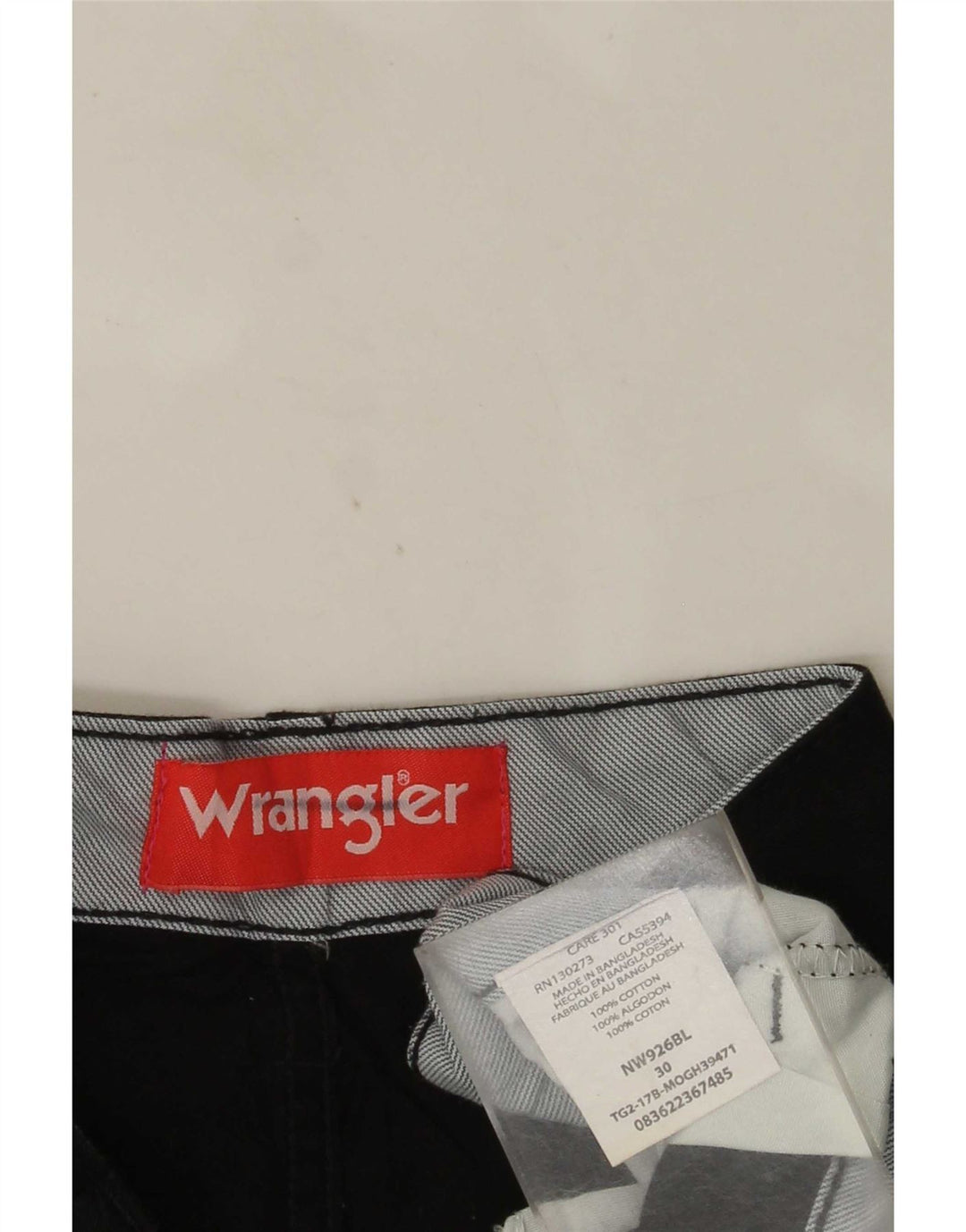 Wrangler Mens Cargo Shorts W30 Medium Black Cotton