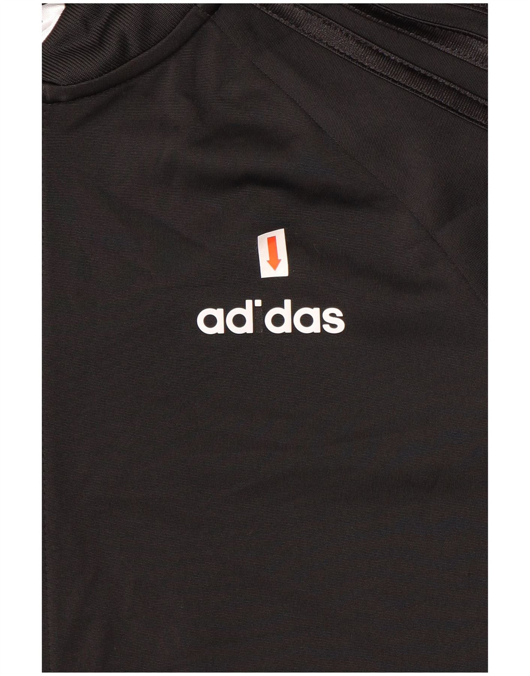 Adidas Womens Tracksuit Top Jacket UK 8/10 Small Black Polyester