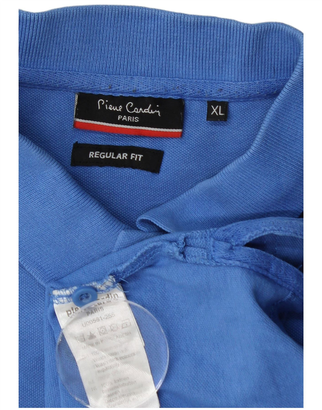 PIERRE CARDIN Mens Regular Fit Polo Shirt XL Blue Cotton