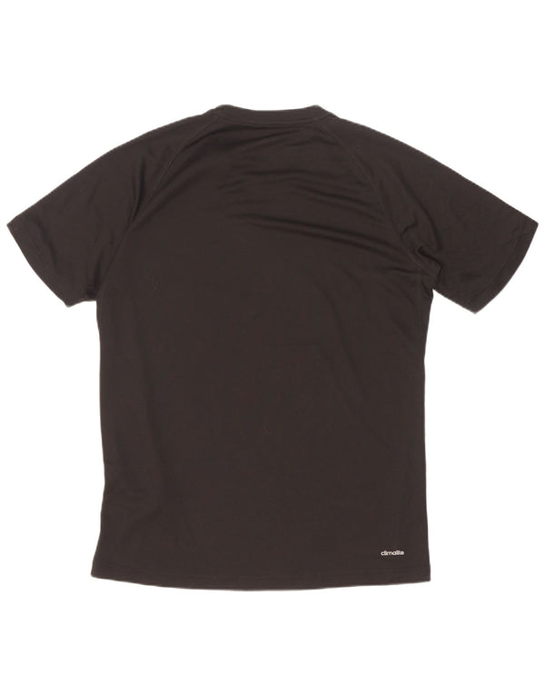 Adidas Mens Graphic T-Shirt Top Medium Black Polyester