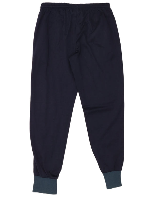 ASICS Mens Tracksuit Trousers Joggers Large  Navy Blue Colourblock