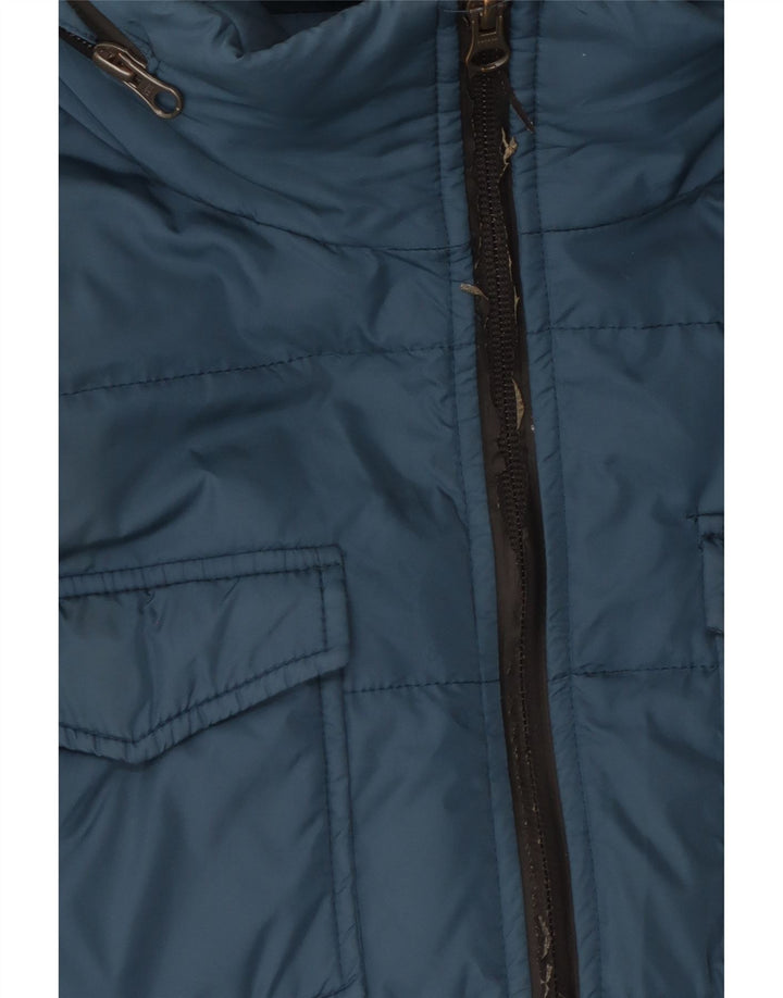 Herno Mens Padded Jacket UK 50 Large Blue Polyamide