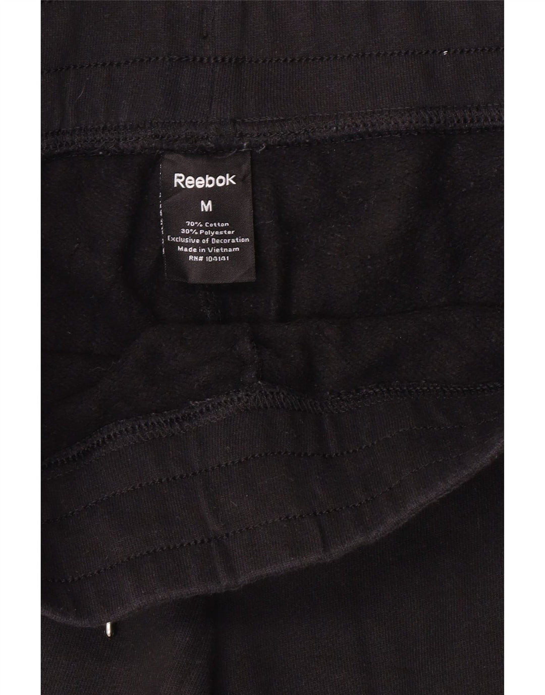 Reebok Womens Tracksuit Trousers UK 14 Medium Black Cotton