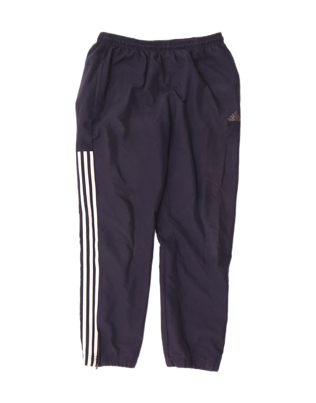 ADIDAS Mens Tracksuit Trousers Joggers Large  Navy Blue Polyester
