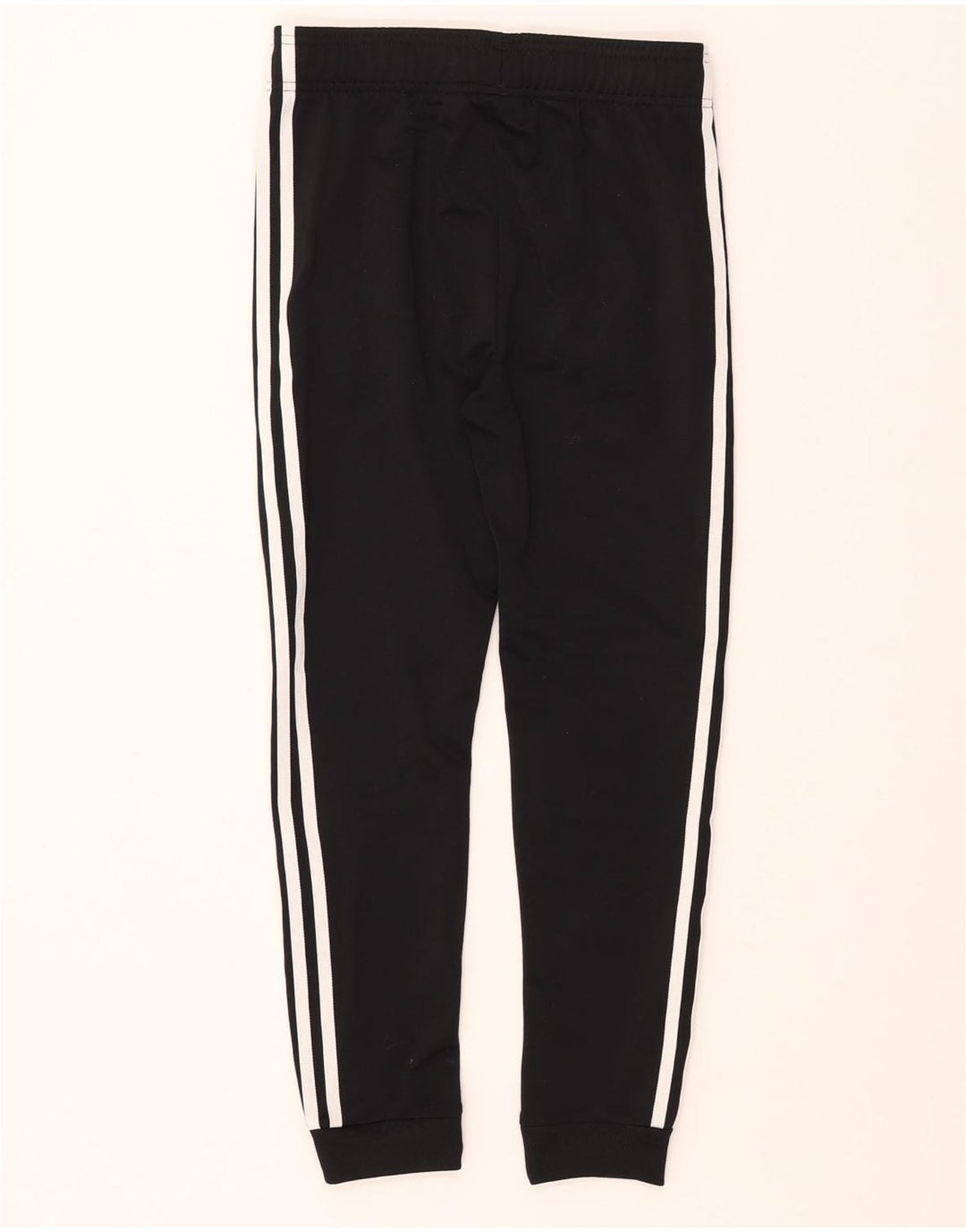 ADIDAS Boys Tracksuit Trousers Joggers 11-12 Years Black Polyester