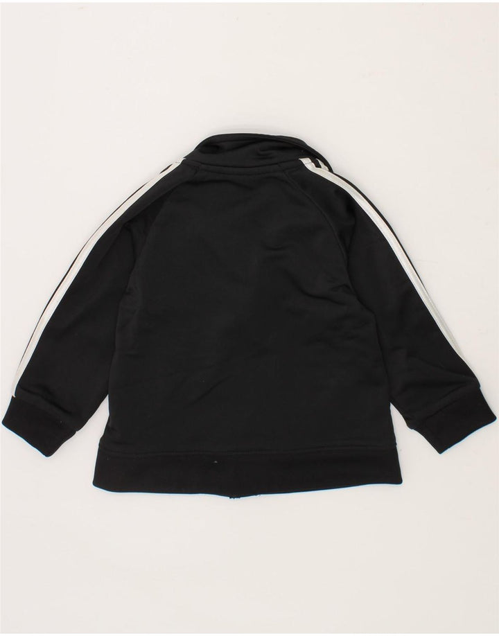 ADIDAS Baby Boys Tracksuit Top Jacket 9-12 Months Black Polyester Vintage Adidas and Second-Hand Adidas from Messina Hembry 