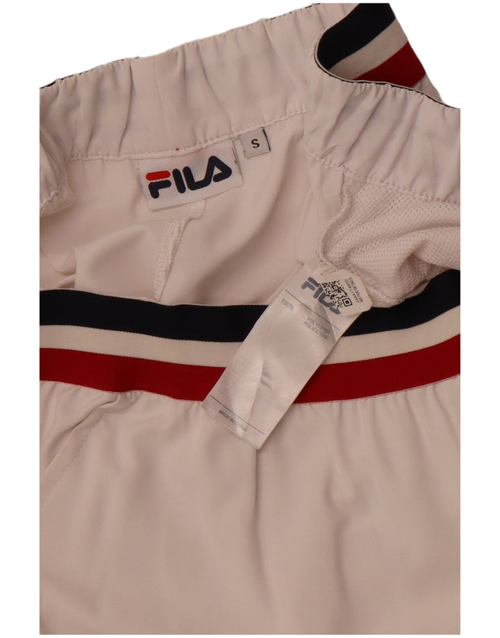 FILA Mens Sport Shorts Small White Polyester