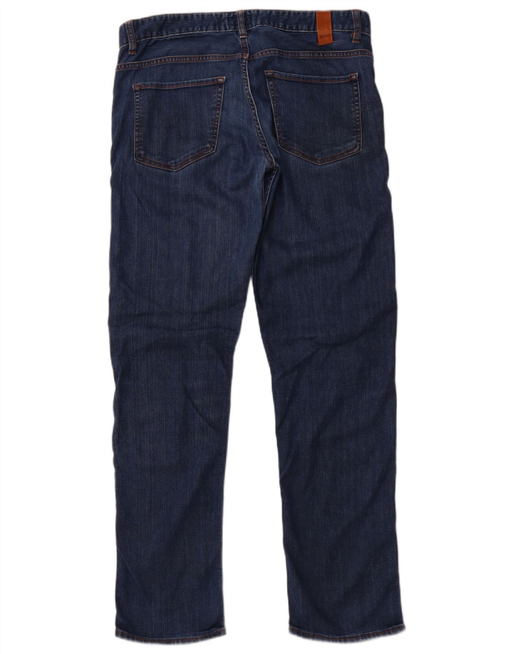 HUGO BOSS Womens Slim Jeans W33 L32 Blue Cotton