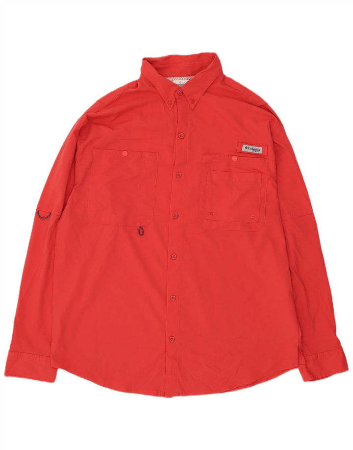 Columbia Mens Shirt Large Red