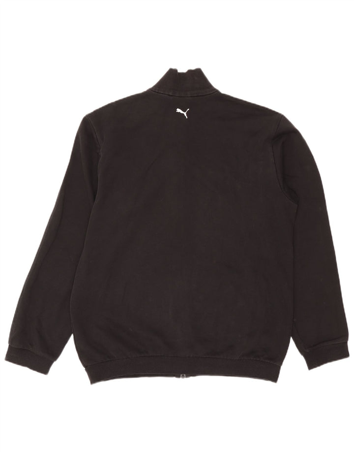 Puma Boys Graphic Tracksuit Top Jacket 15-16 Years Black