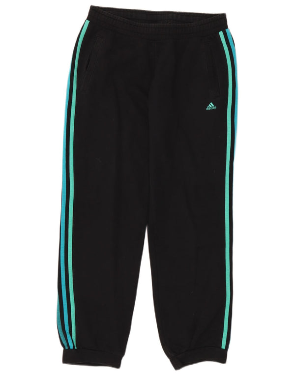 Adidas Womens Tracksuit Trousers Joggers UK 8/10 Small  Black Cotton