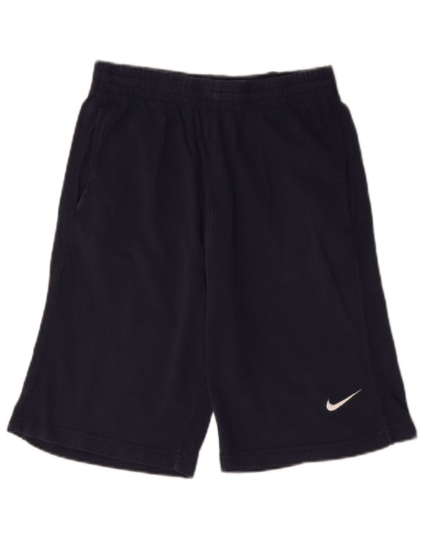 Nike Boys Sport Shorts 12-13 Years Large Navy Blue Cotton