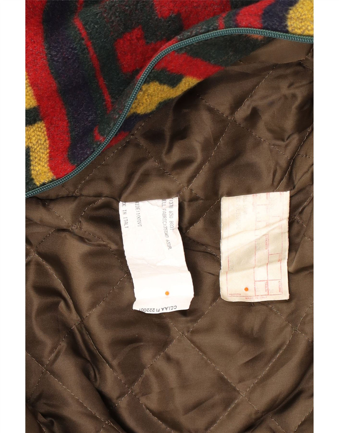 Vintage Mens Utility Jacket UK 40 Large Multicoloured Geometric Wool