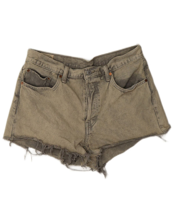 Levi's Womens 501 Denim Shorts W30 Medium Grey