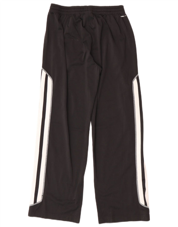 Adidas Boys Climalite Tracksuit Trousers 13-14 Years Black Polyester
