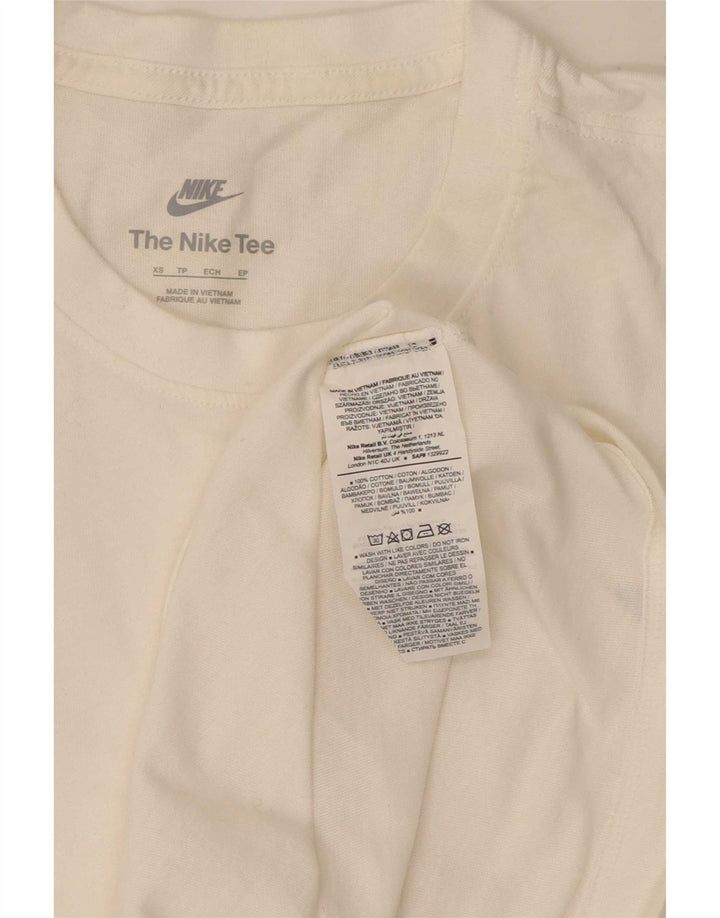 Nike Mens T-Shirt Top XS White Cotton