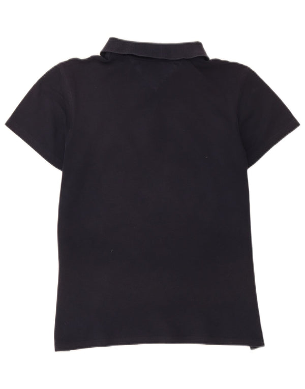 Tommy Hilfiger Womens Polo Shirt EU 40 Medium Navy Blue