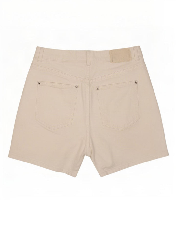 Zara Womens Denim Shorts EU 40 Medium W30 White