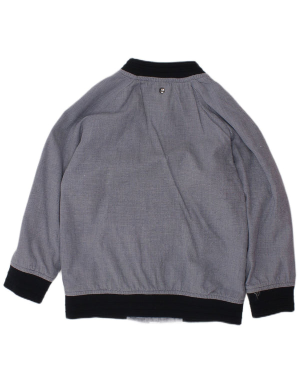 TED BAKER Boys Bomber Jacket 4-5 Years Navy Blue Colourblock Cotton