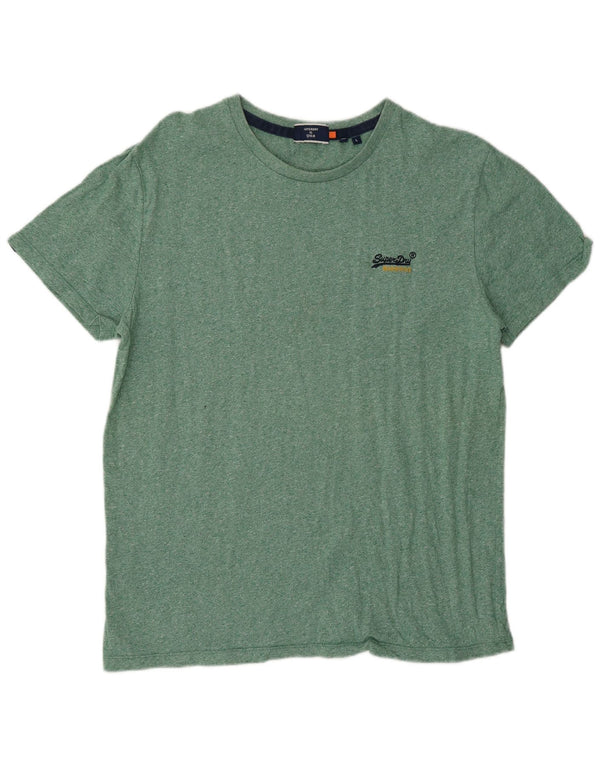 Superdry Mens T-Shirt Top Large Green