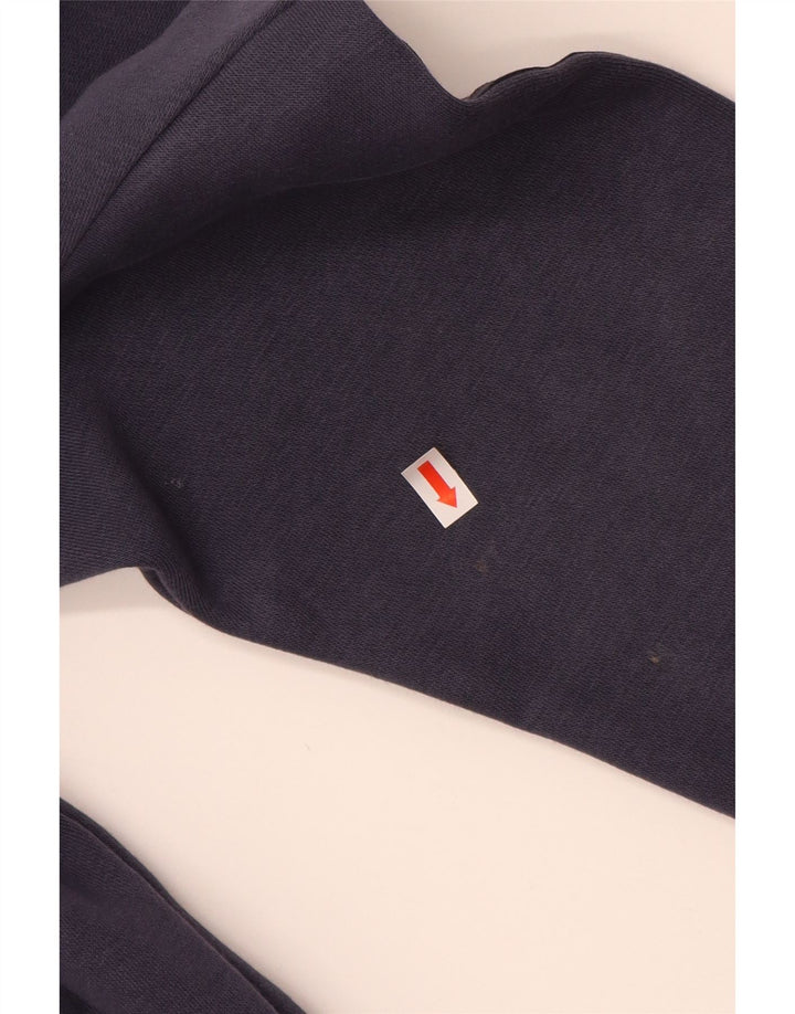 ADIDAS Girls Graphic Sweatshirt Jumper 11-12 Years Navy Blue Cotton