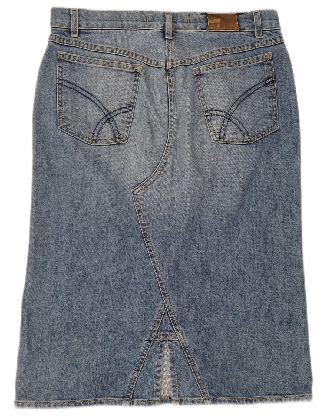 Gas Womens Denim Skirt Small W28  Blue Cotton