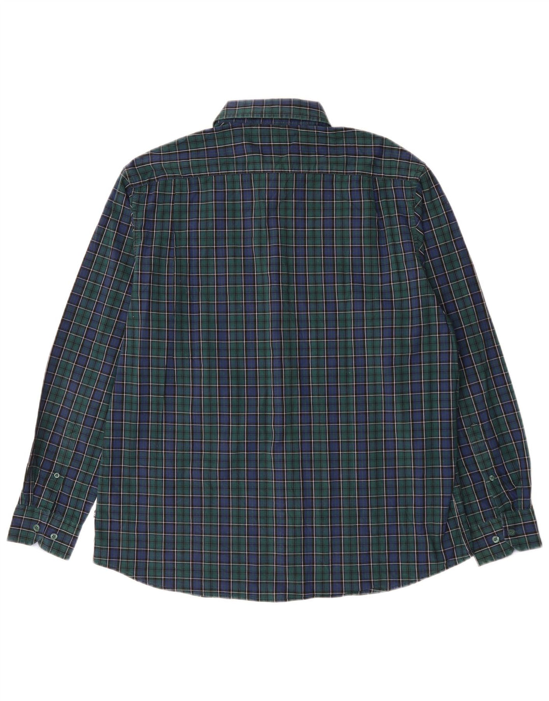 Nautica Mens Classic Fit Shirt XL Green Check Cotton