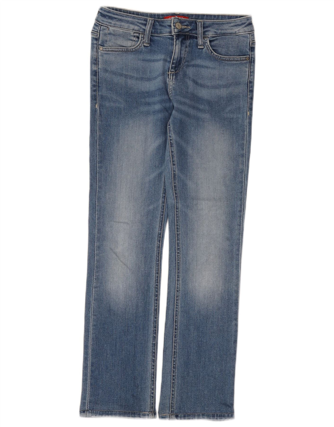 Guess Womens Straight Jeans W27 L28 Blue Cotton