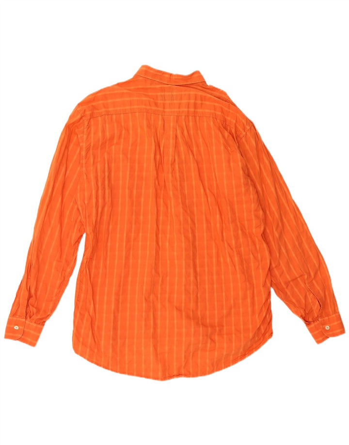 Levi's Mens Shirt XL Orange Check Cotton