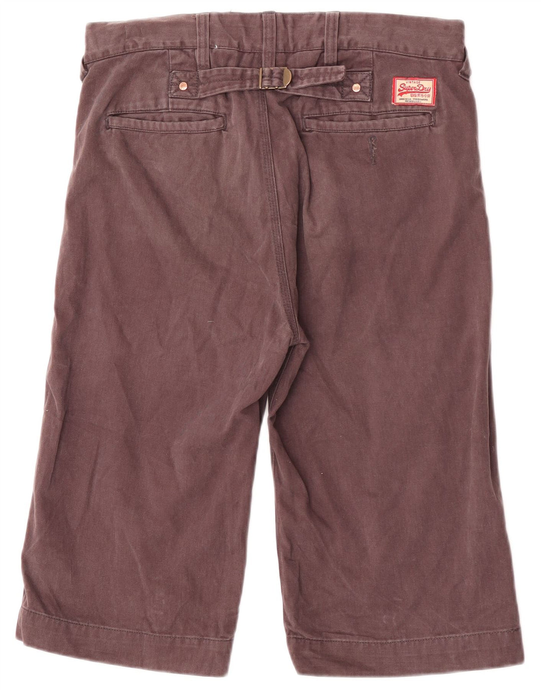 Superdry Mens Chino Shorts W30 Medium Brown Cotton