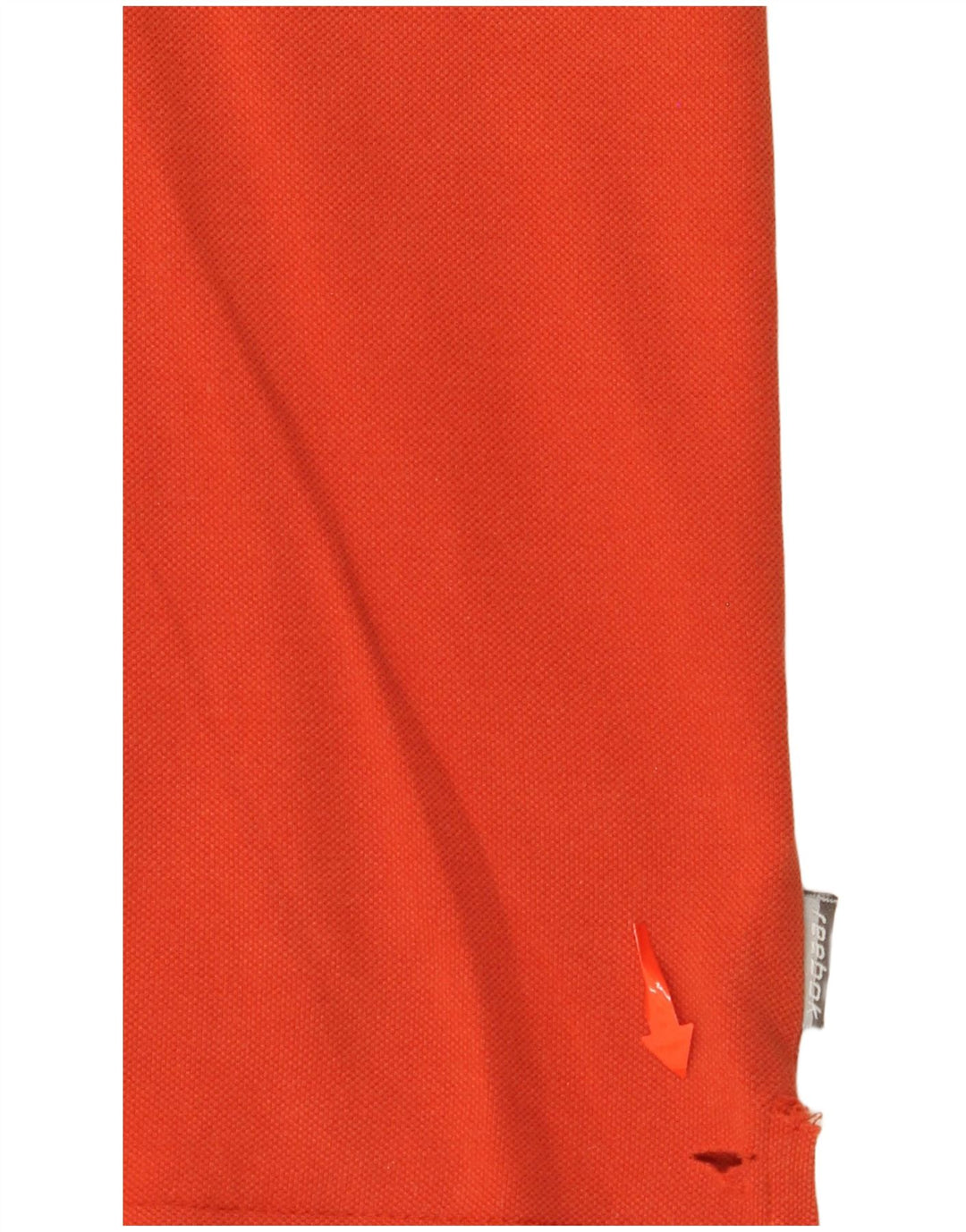 REEBOK Mens Polo Shirt XL Orange Cotton