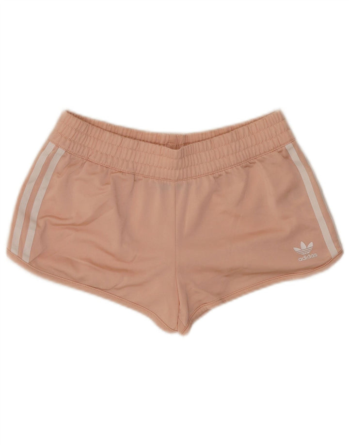 Adidas Womens Sport Shorts UK 10 Small Pink Polyester