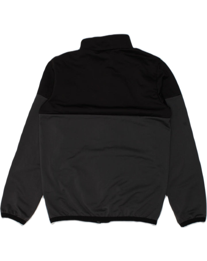 PUMA Boys Tracksuit Top Jacket 9-10 Years Black Colourblock Polyester | Vintage Puma | Thrift | Second-Hand Puma | Used Clothing | Messina Hembry 