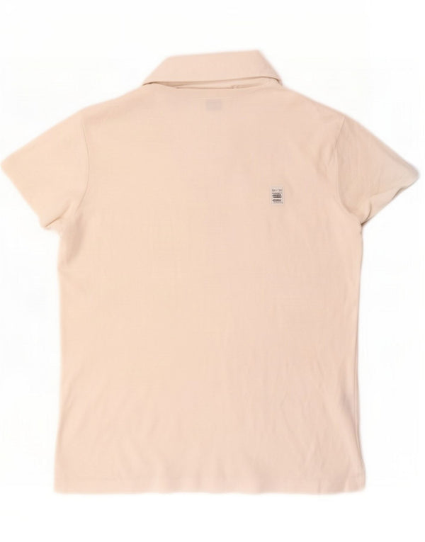Ralph Lauren Womens Polo Shirt UK 14 Large White Cotton