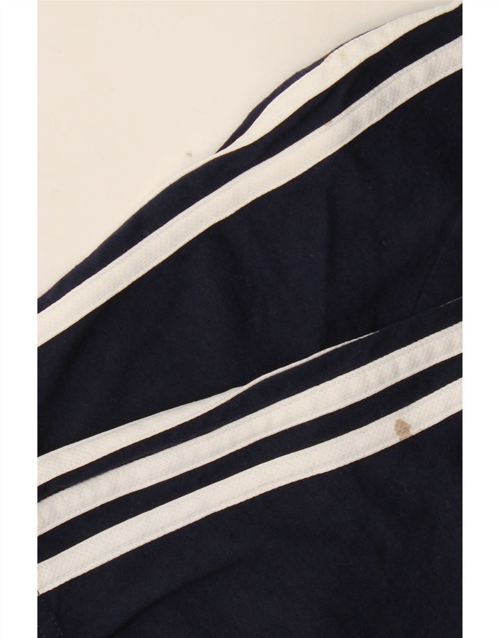 ADIDAS Mens T-Shirt Top Large Navy Blue Cotton