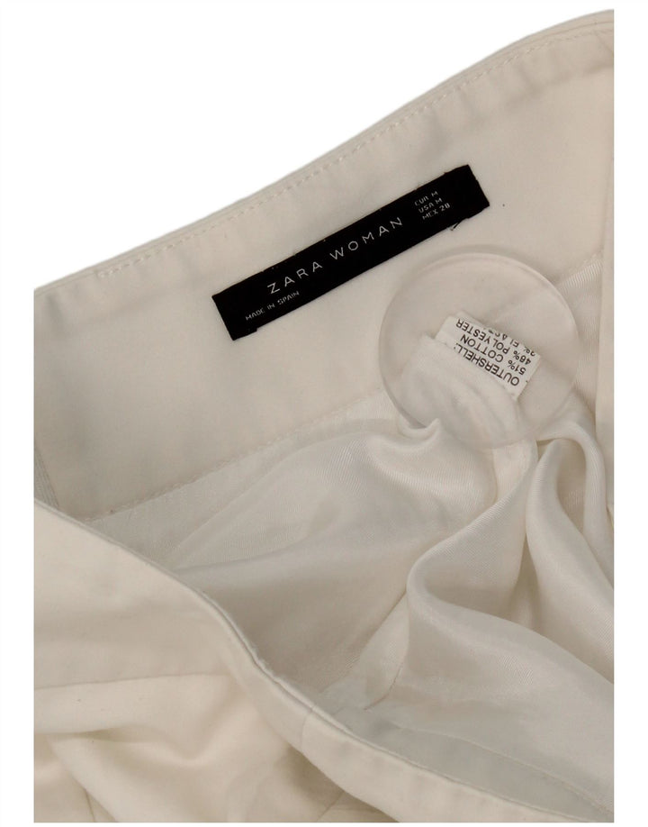 Zara Womens Mini Skirt Medium W28 White Cotton