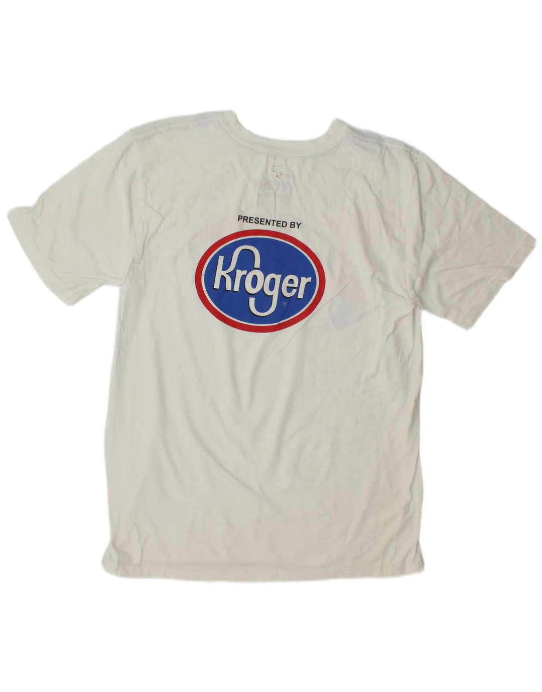 NIKE Womens Graphic T-Shirt Top UK 14 Medium White Cotton