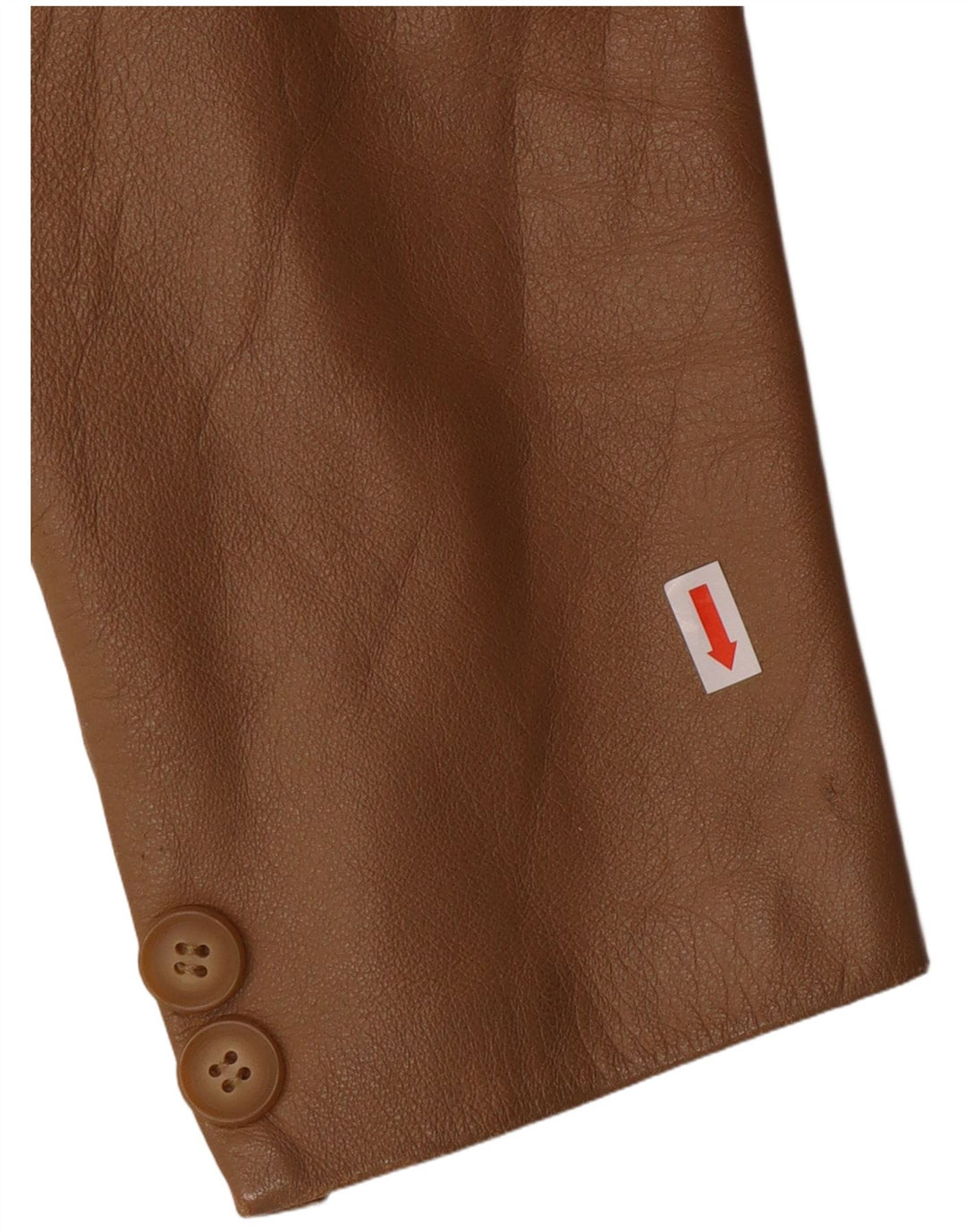 Vintage Womens 2 Button Blazer Jacket IT 44 Medium Beige Leather Classic