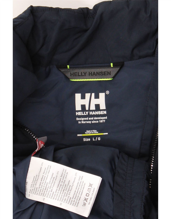 HELLY HANSEN Womens Liner Quilted Gilet UK 16 Large Navy Blue Polyester