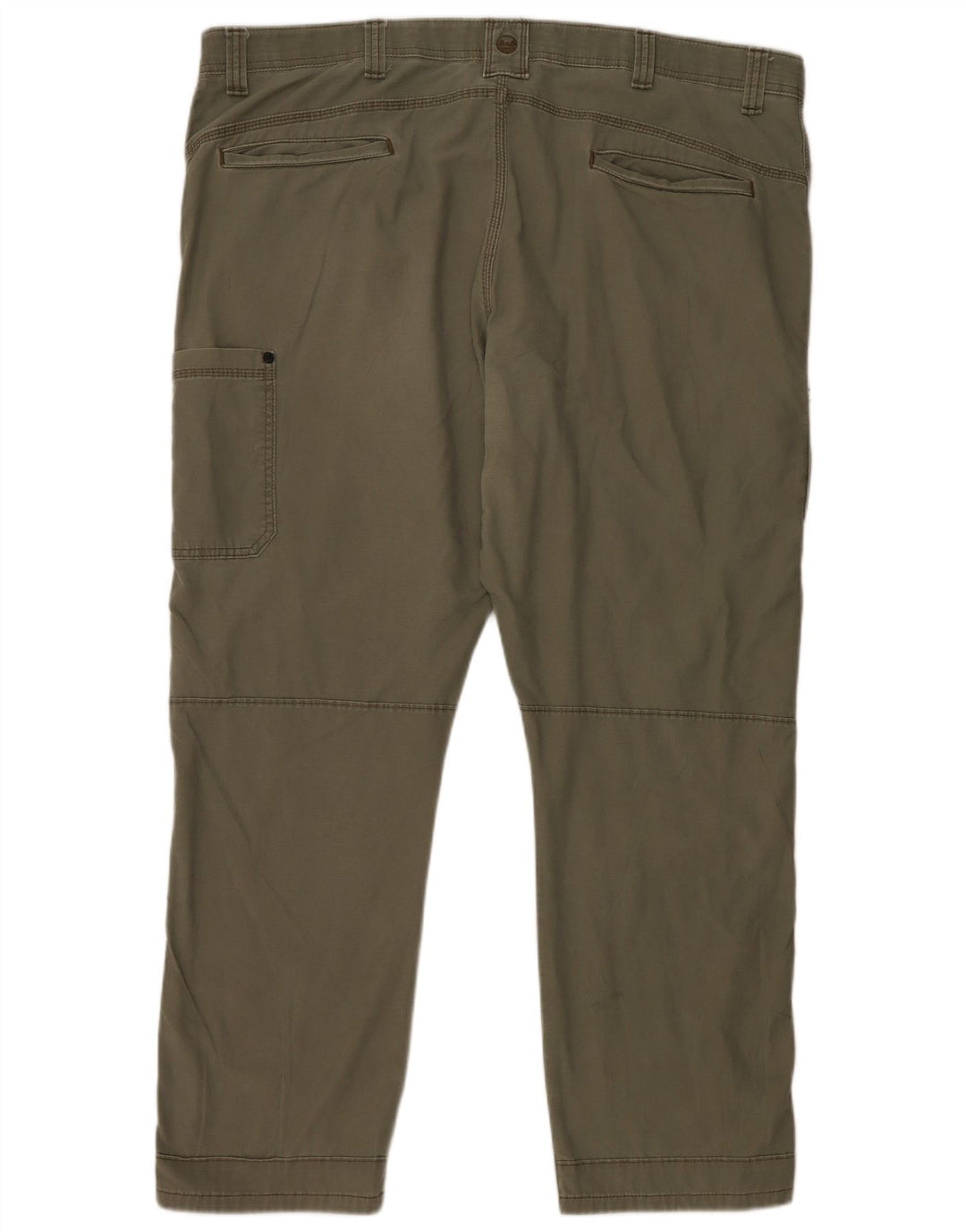 WRANGLER Mens Straight Cargo Trousers W44 L30 Khaki Cotton