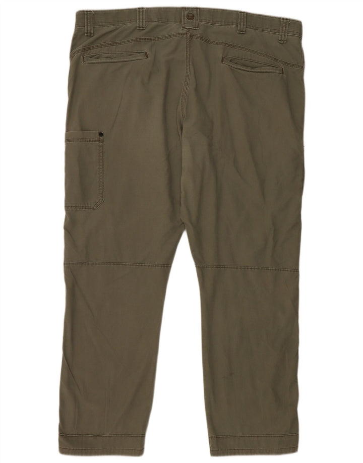 WRANGLER Mens Straight Cargo Trousers W44 L30 Khaki Cotton
