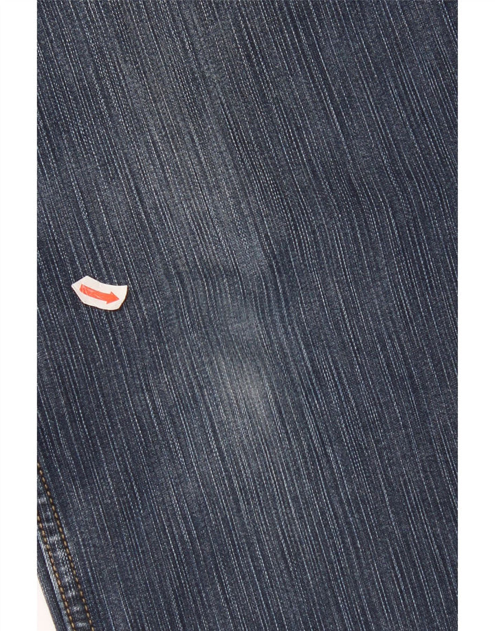 Wrangler Womens Regular Fit Straight Jeans W34 L30 Blue Cotton