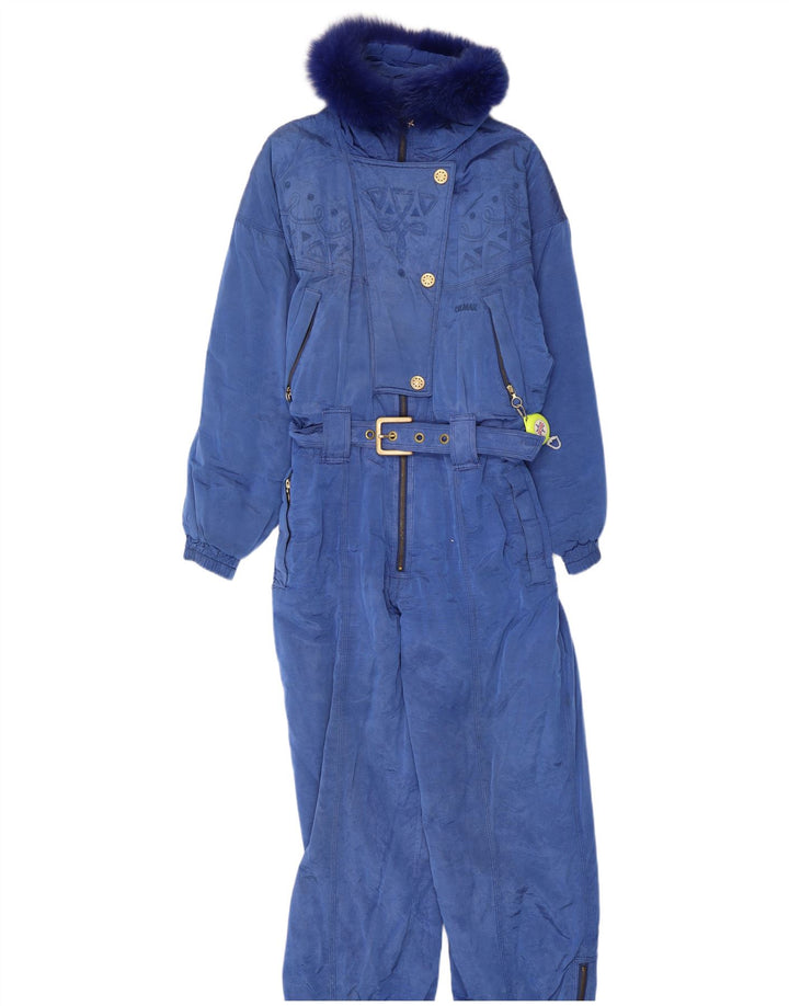 Colmar Womens Ski Jumpsuit IT 46 Large  Blue Geometric