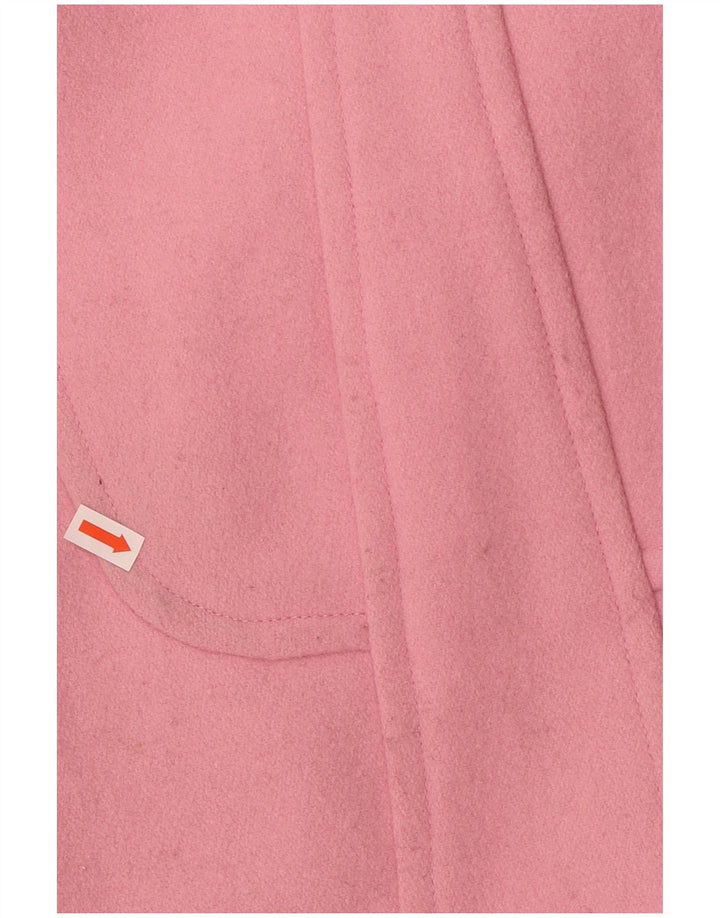 JACK WILLS Womens Double Breasted Coat UK 8 Small  Pink Wool