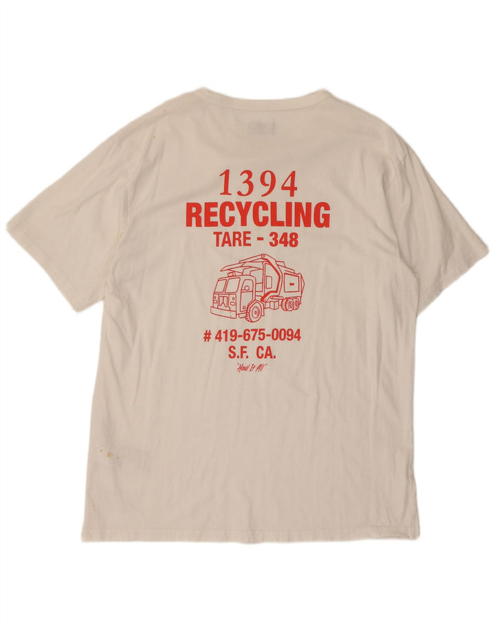 Levi's Mens Graphic T-Shirt Top XL White Cotton